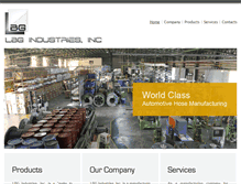 Tablet Screenshot of lbgindustries.com